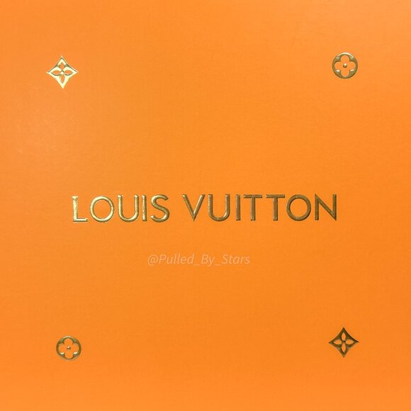 LOUIS VUITTON Orange Foldover Open Sleeve Magnetic Gift Box 16.5 x 13.75 x 4.75 - Picture 7 of 16